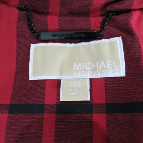 Michael Kors Plaid Trench Coat - Picture 10 of 10